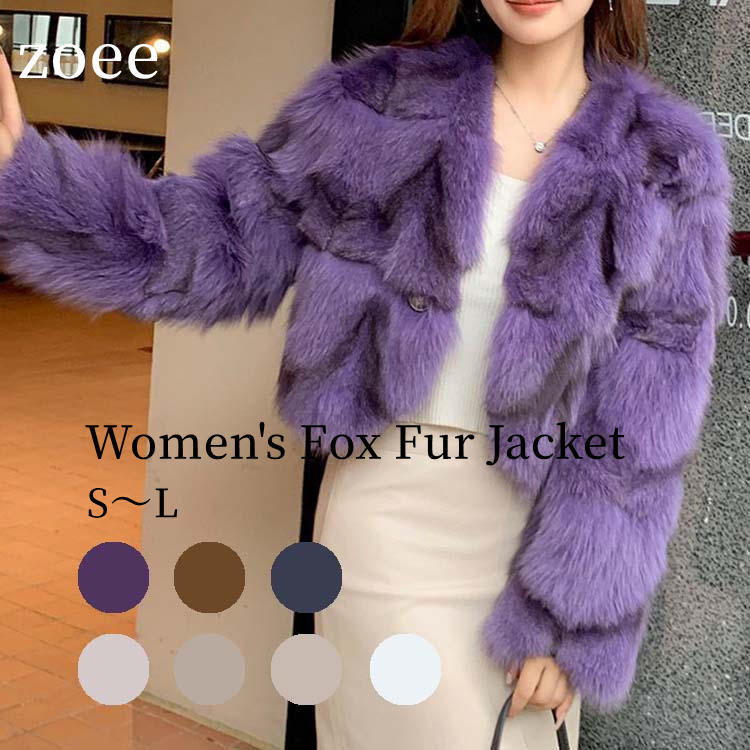 楽天市場】コート ジャケット フォックス リアルファー アウター