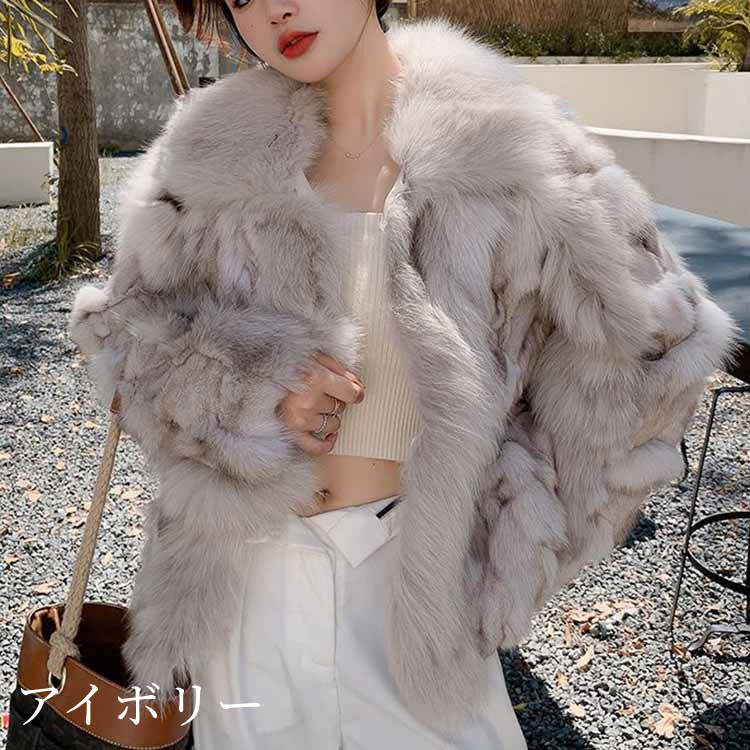 楽天市場】コート ジャケット フォックス リアルファー アウター