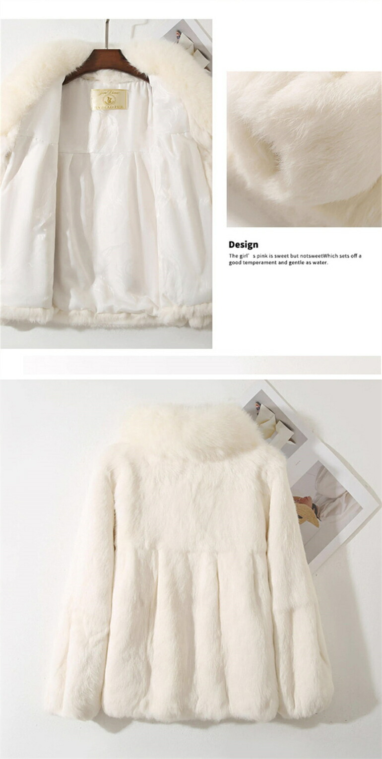 楽天市場】ジャケット ラビット フォックス リアルファー コート