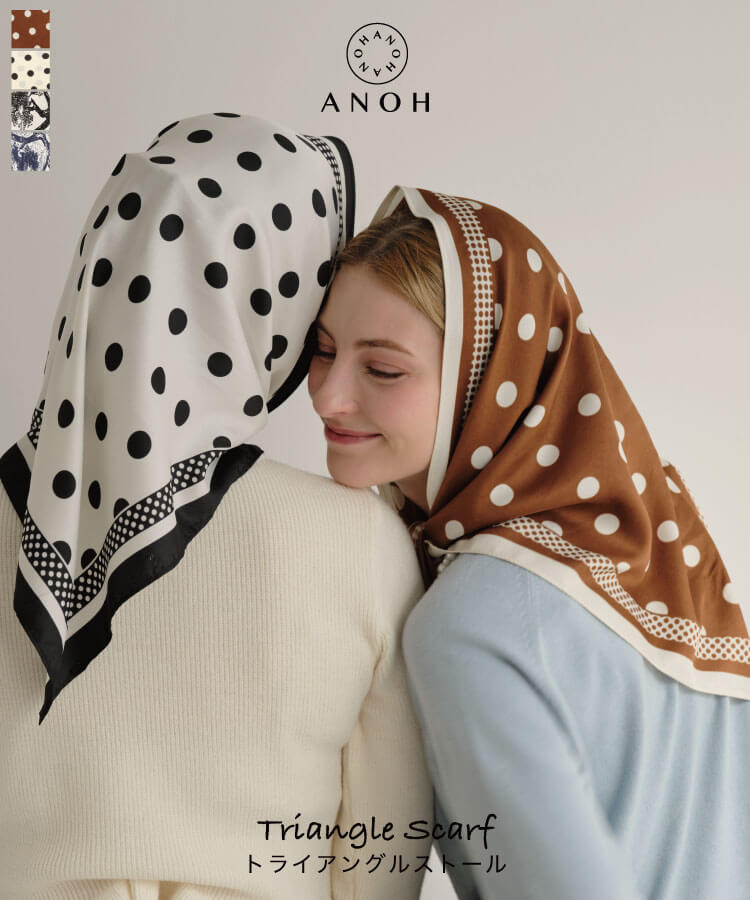 楽天市場】トライアングルスカーフ リボンスカーフ 三角 ドット柄