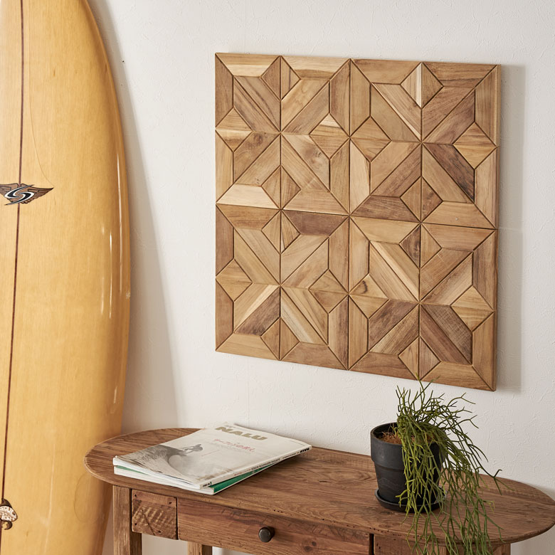 楽天市場】ウォールパネル 壁材 10枚 天然木 木製 木材 チークウッド