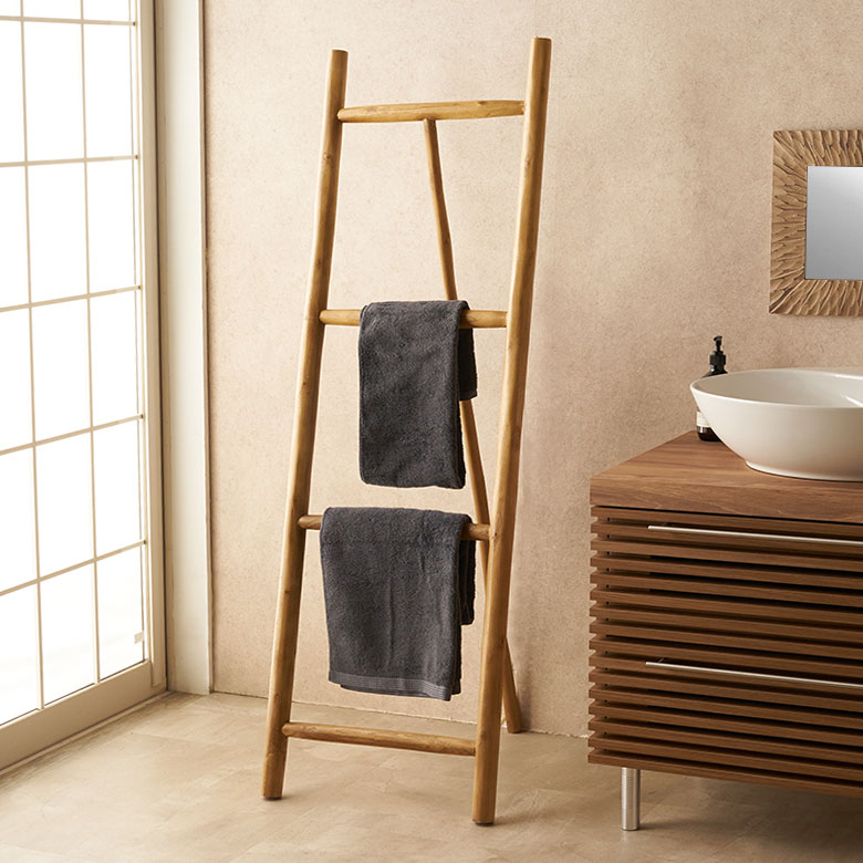 楽天市場】ラダーハンガー 木製 ハンガー ラック 立てかけ はしご
