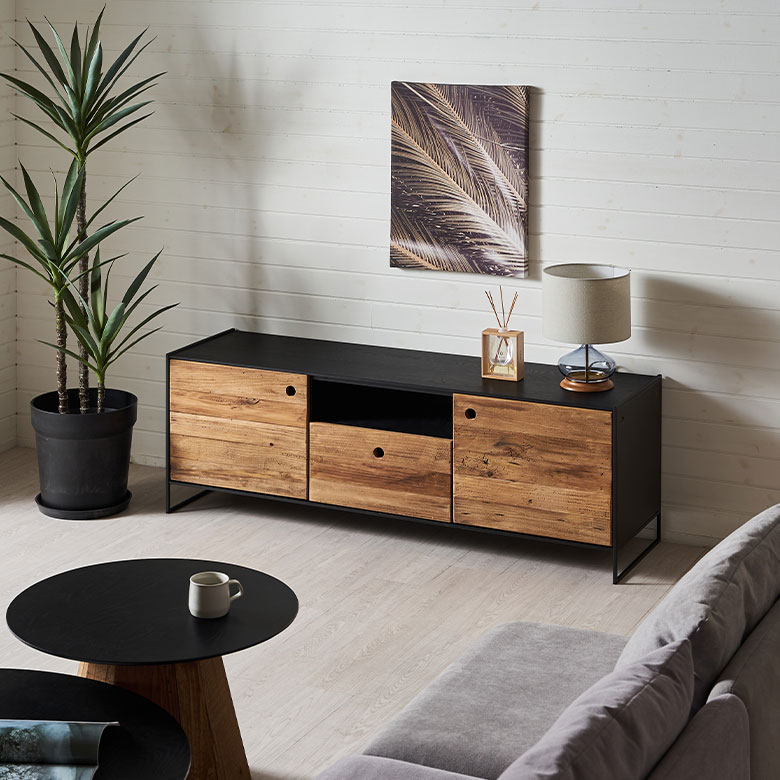 楽天市場】ローボード テレビ台 天然木 ウッド 木製 パイン 古材 約 W