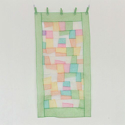 楽天市場】ポジャギカーテン のれん 韓国 ポジャギ リネンテーブル