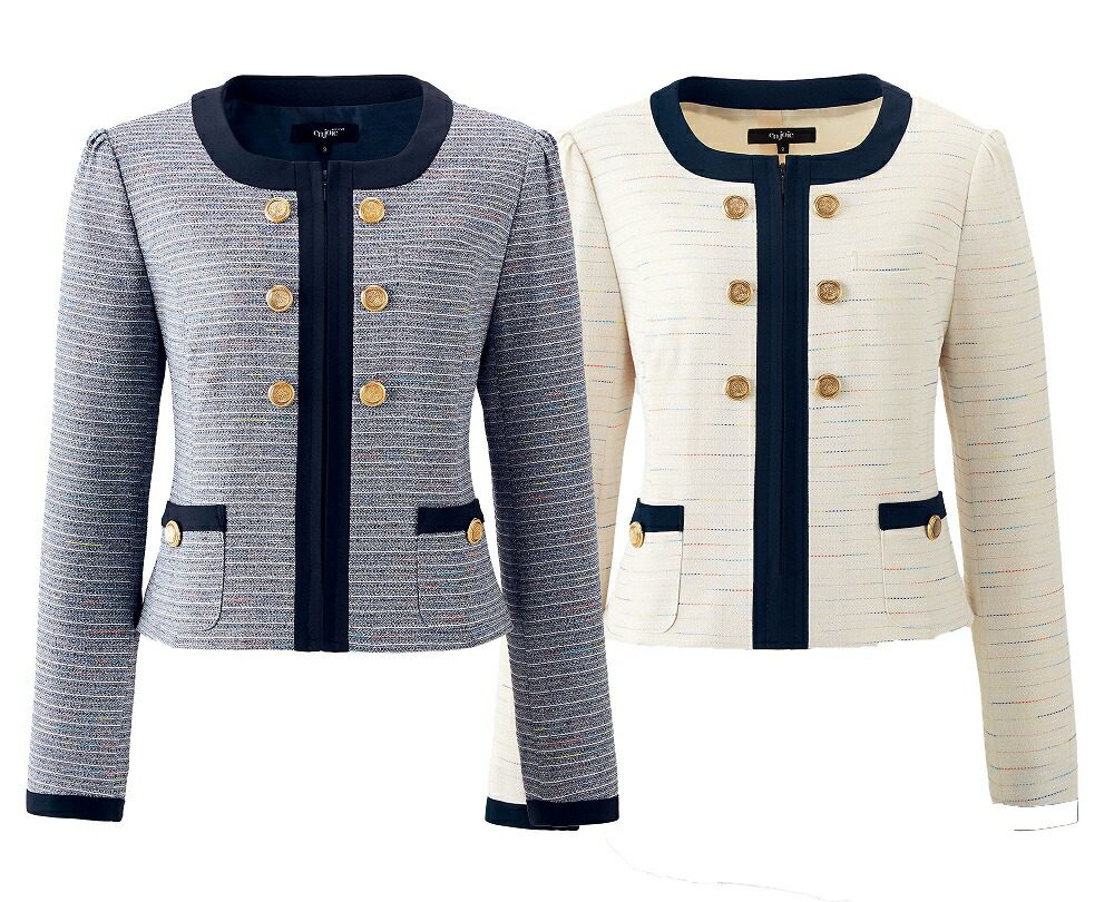 楽天市場】【取り寄せ】enjoie アンジョア ジャケット 86720 (ZQ202) 5