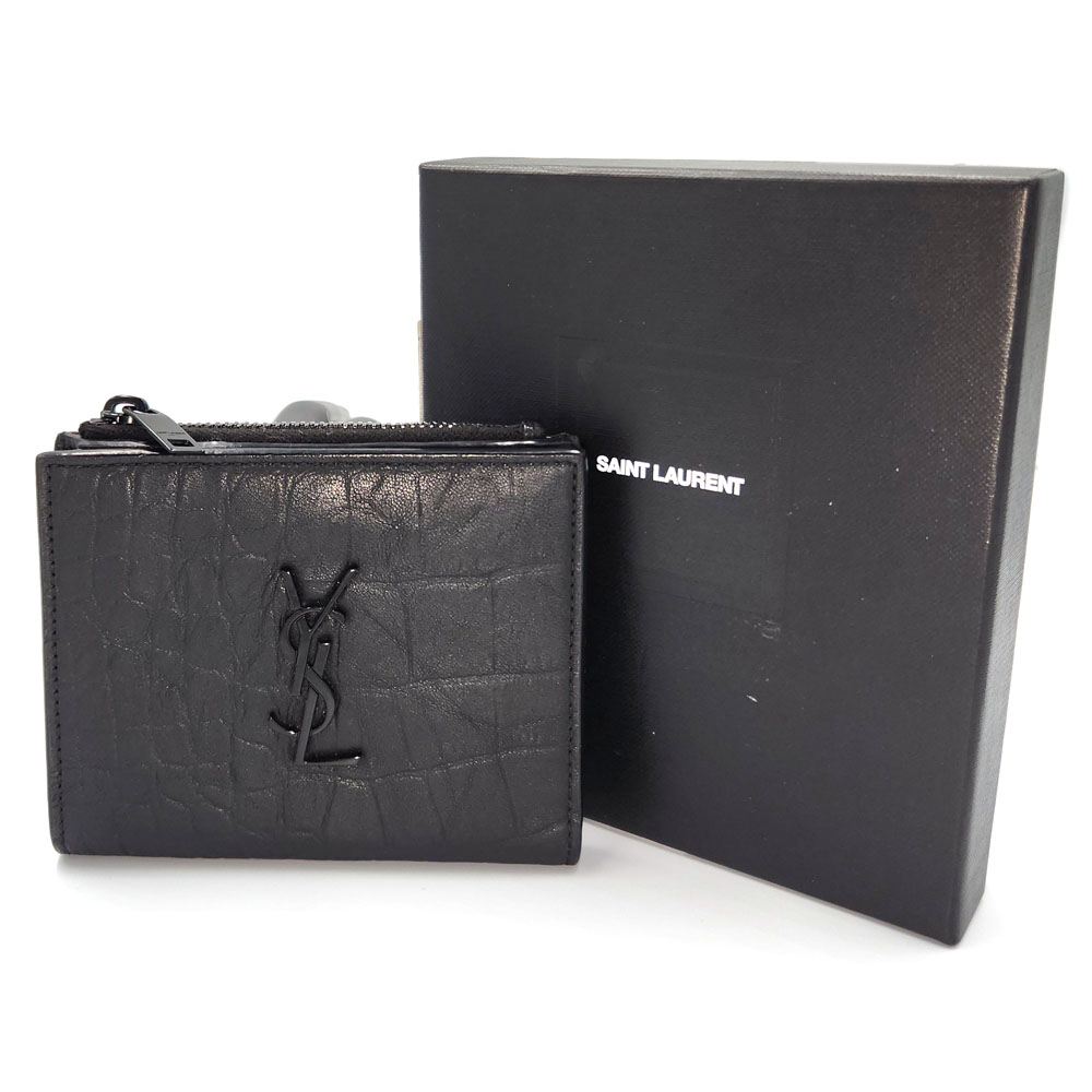 楽天市場】サンローラン SAINT LAURENT 二つ折り コンパクトウォレット