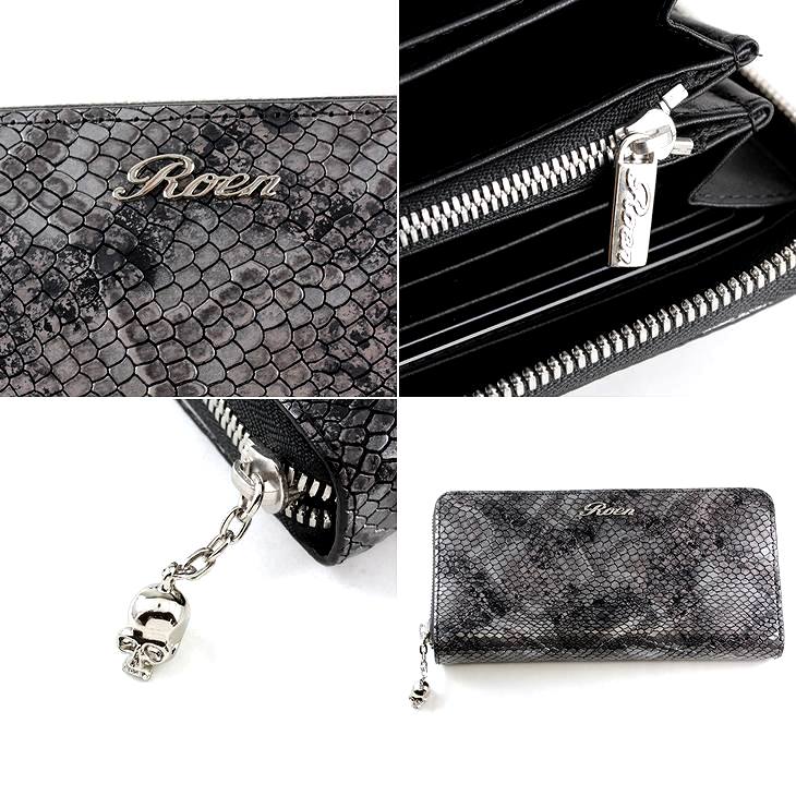 楽天市場】Roen ロエン 財布 ウォレット 長財布 ラウンドジップ