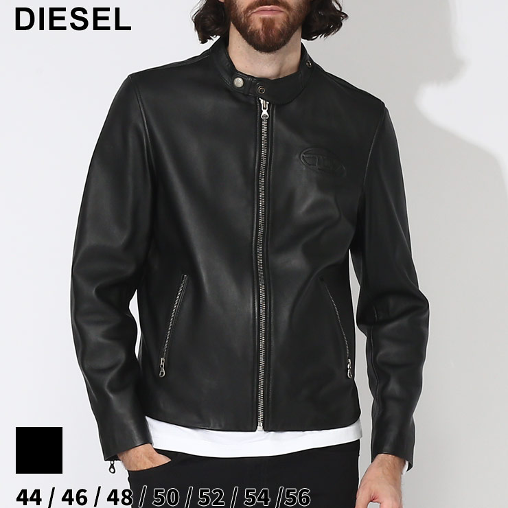 DIESEL ライダース ジャケット レザー 黒 バイカー 【公式通販】