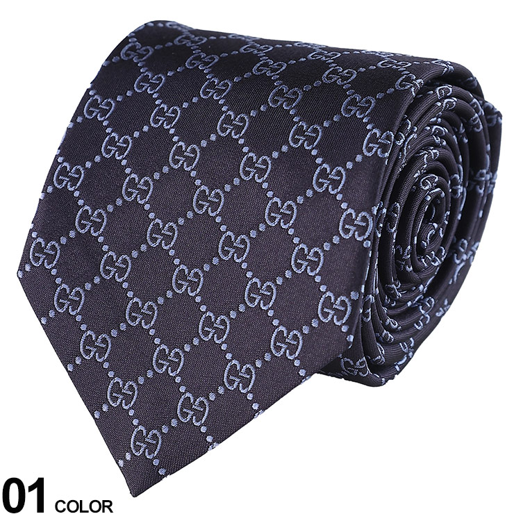 楽天市場】グッチ GUCCI ネクタイ GG総柄 紺 ネービー ブランド