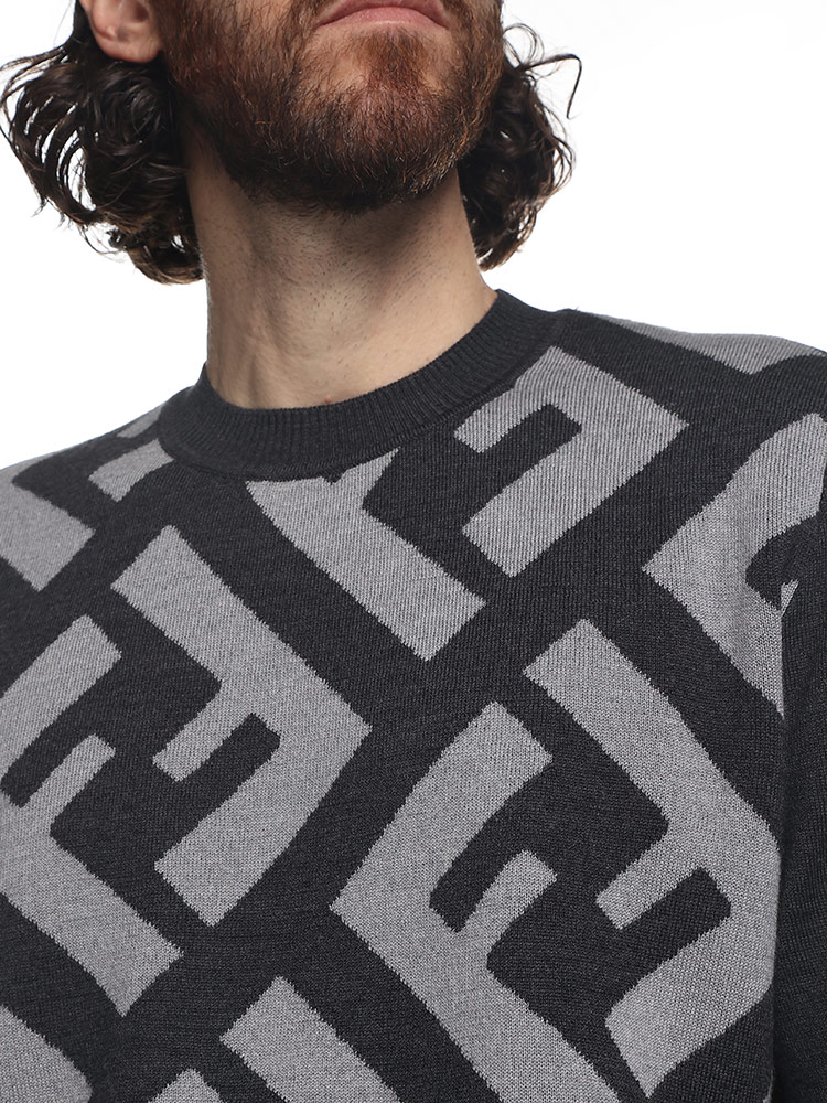 楽天市場】フェンディ ニット FENDI メンズ セーター FF柄 クルー