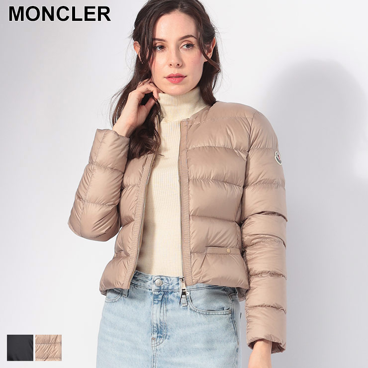 楽天市場】モンクレール MONCLER ノーカラー ショート ダウン