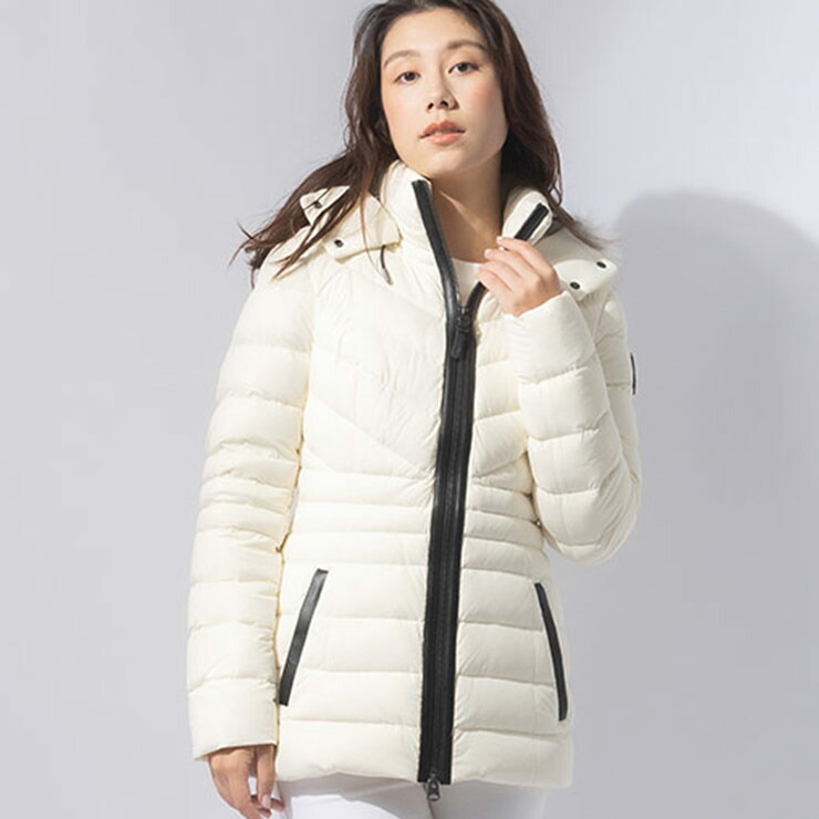 楽天市場】マッカージュ MACKAGE ファーフード フルジップ ダウン