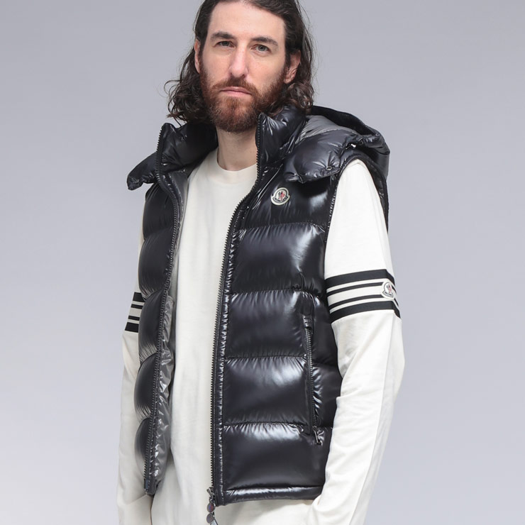 楽天市場】モンクレール MONCLER フード付きダウンベスト BORMES