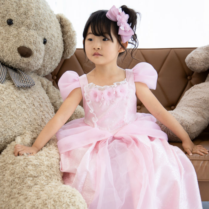 楽天市場】【オーダーメイド】高品質 キッズシンデレラピンクドレス