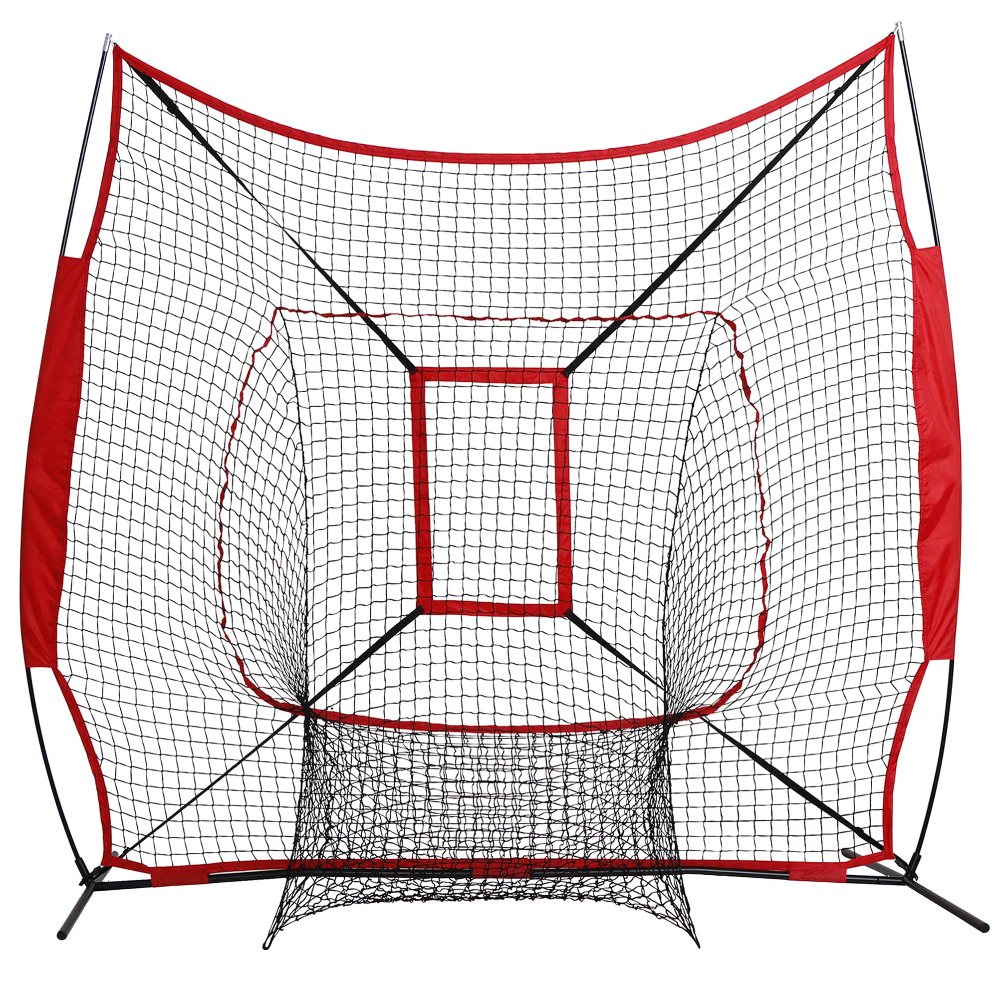 楽天市場】野球練習ネット 展開サイズ 213 × 213 cm 口字型枠 自宅