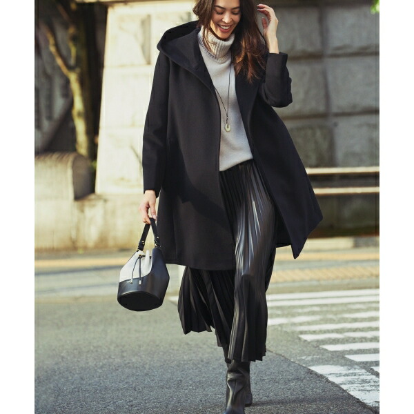 楽天市場】ウールアンゴラビーバー フーデッド コート／23区 : 丸井