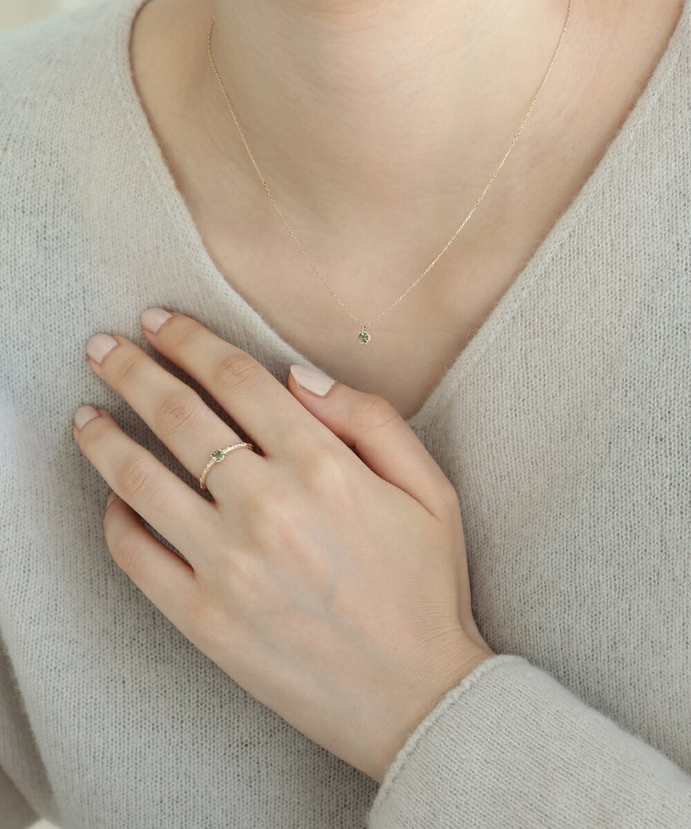 楽天市場】K10 Lucia モルダバイト ネックレス／ノワール ド プーペ