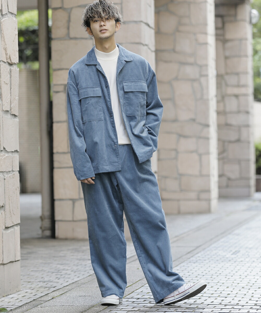 楽天市場】太畝 コーデュロイ CPOジャケット ワイドパンツ 上下セット