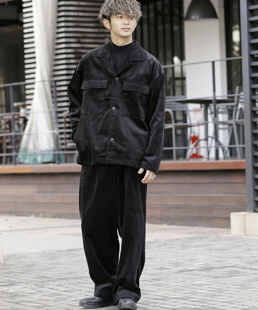楽天市場】太畝 コーデュロイ CPOジャケット ワイドパンツ 上下セット