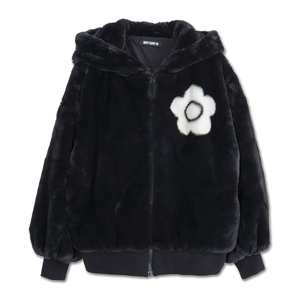 楽天市場】フェイクファーデイジーパーカ ブルゾン／マリークヮント