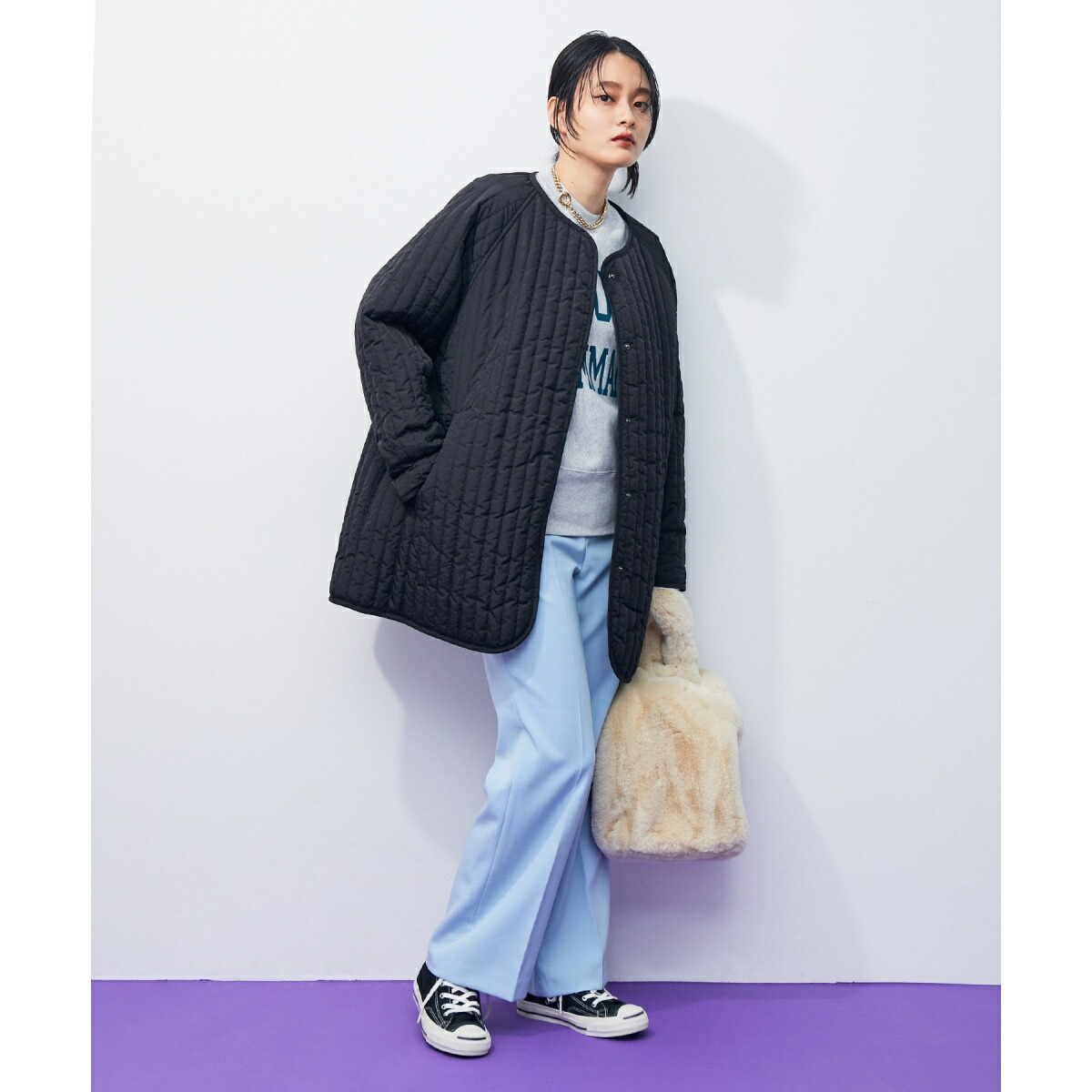 楽天市場】縦キルティングブルゾン／アダムエロペ（ADAM ET ROPE