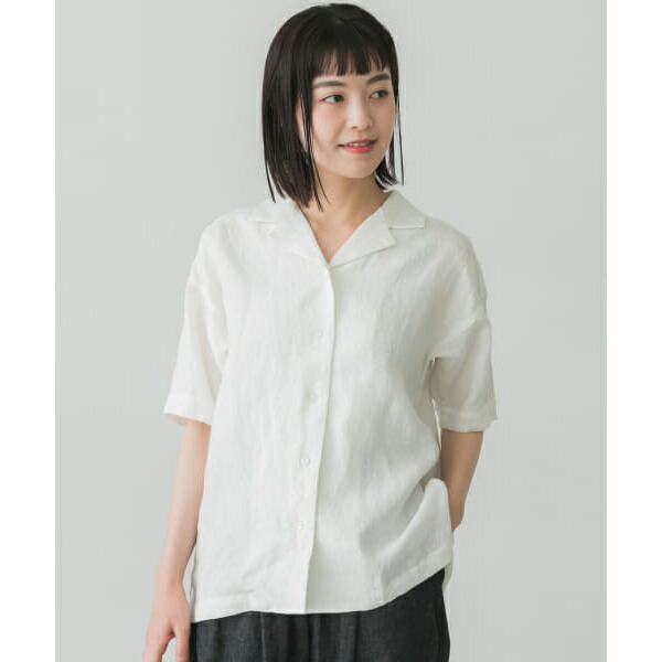 楽天市場】リネンオープンカラーシャツ／かぐれ（kagure） : 丸井