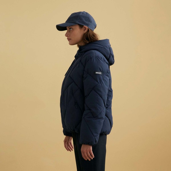 楽天市場】AIGLE 撥水 ショートパデッドフーデッドジャケット