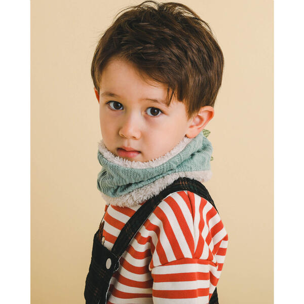 楽天市場】リバーシブル ケーブル × ボア チェック 背びれ ネック