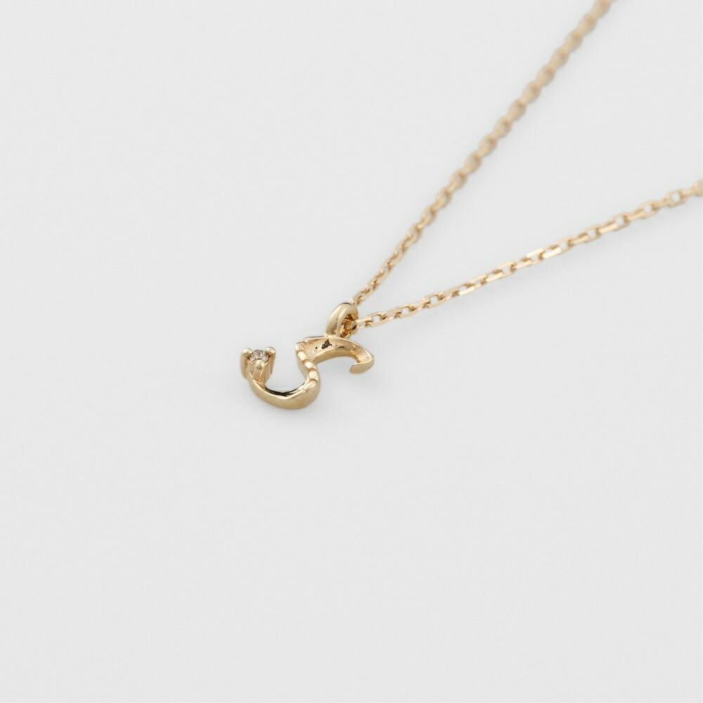 楽天市場】《WEB限定》イニシャルS／K10ダイヤモンドネックレス