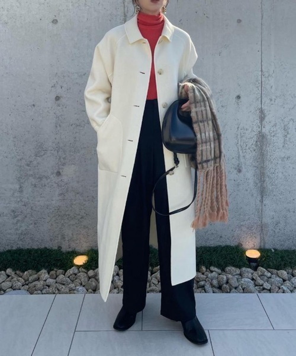 楽天市場】【Audrey and John Wad】リブ付ウールビーバーロングコート