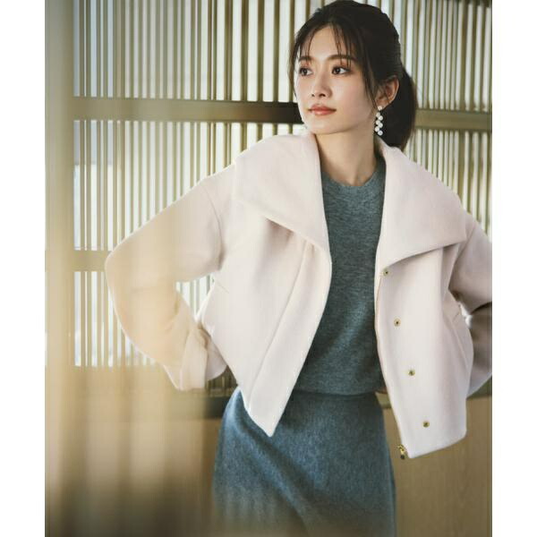 楽天市場】フード襟ショートコート／プロポーション ボディ