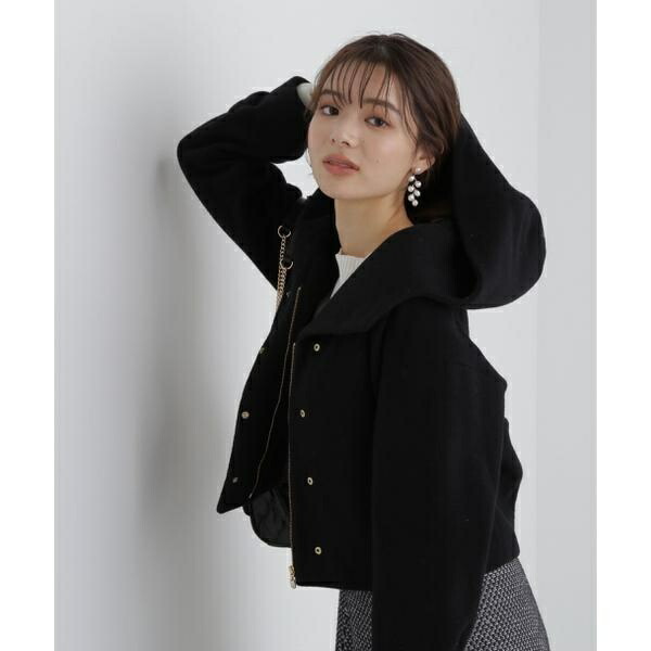 楽天市場】フード襟ショートコート／プロポーション ボディ