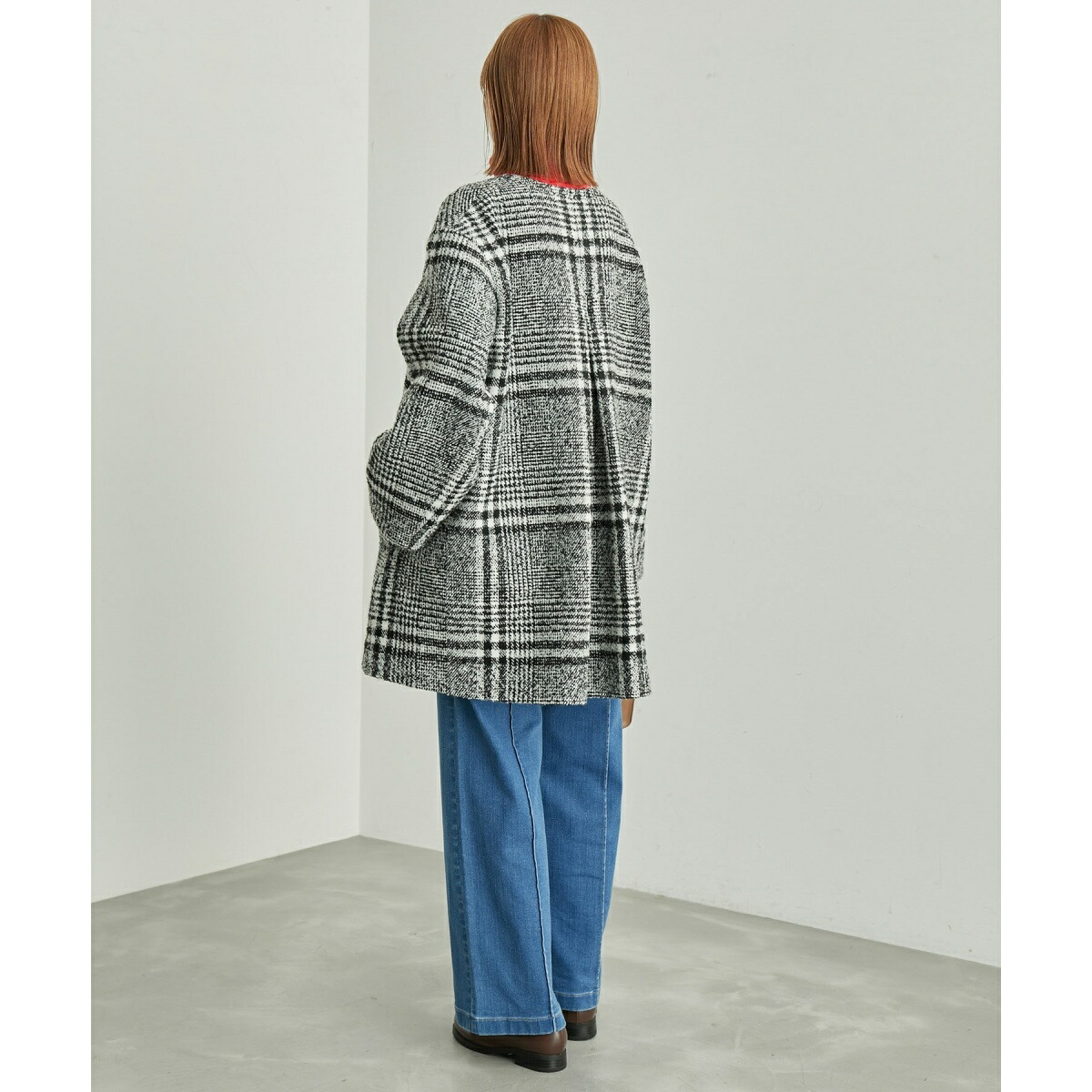 楽天市場】【WEB限定カラー:チェック】ハウンドトゥースツイードミディ