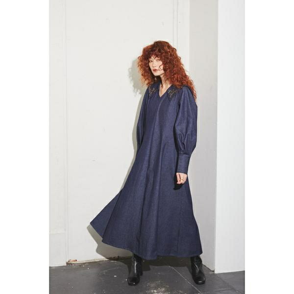 楽天市場】刺繍入りデニムワンピース／ローズバッド（ROSE BUD