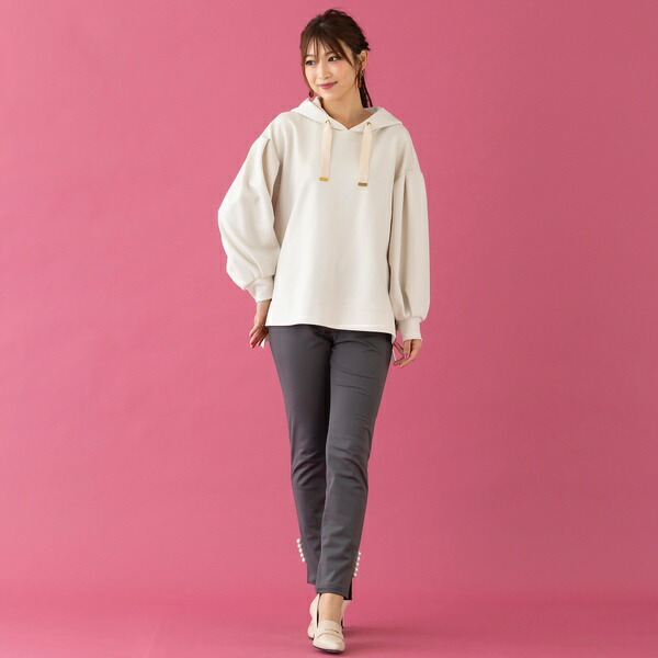 楽天市場】パール付きオーバーサイズパーカー／ローズティアラ（Rose