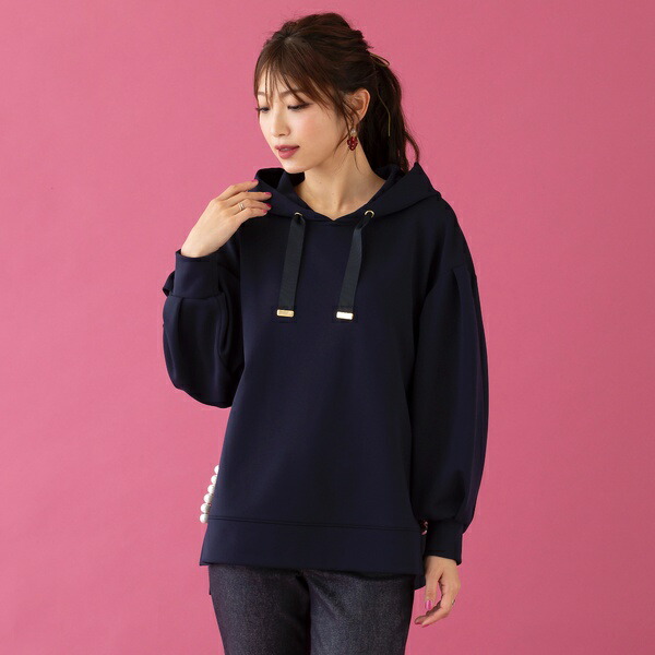 楽天市場】パール付きオーバーサイズパーカー／ローズティアラ（Rose