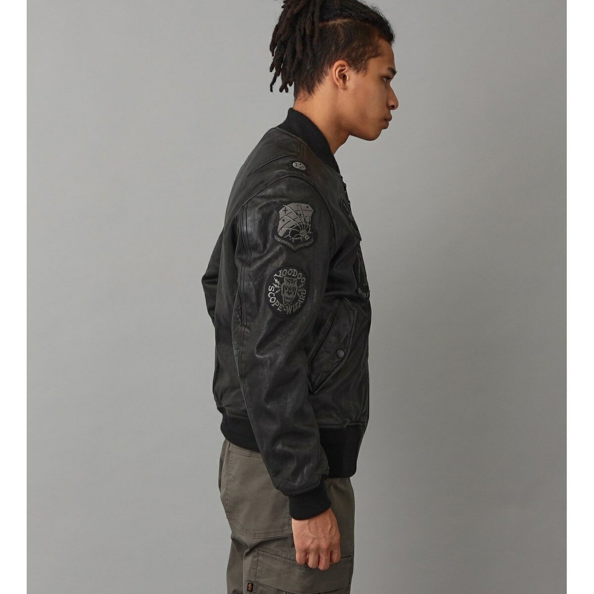 楽天市場】【直営店限定】フルパッチMA-1 シープスキン/本革／アルファ