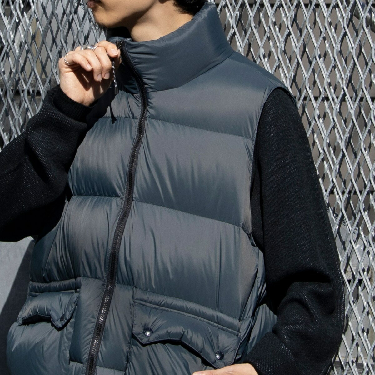 楽天市場】【TAION/タイオン】GLOSTER別注 ボリューム ダウンベスト