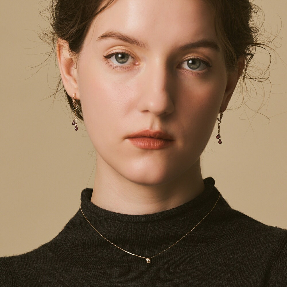 楽天市場】K10ガーネットピアスチャーム／アガット（agete） : 丸井