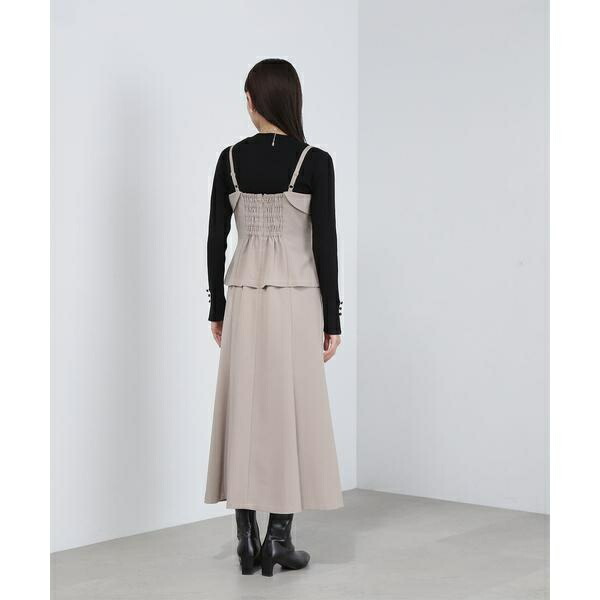 楽天市場】ペプラムキャミドッキングジャンスカ／ナチュラル
