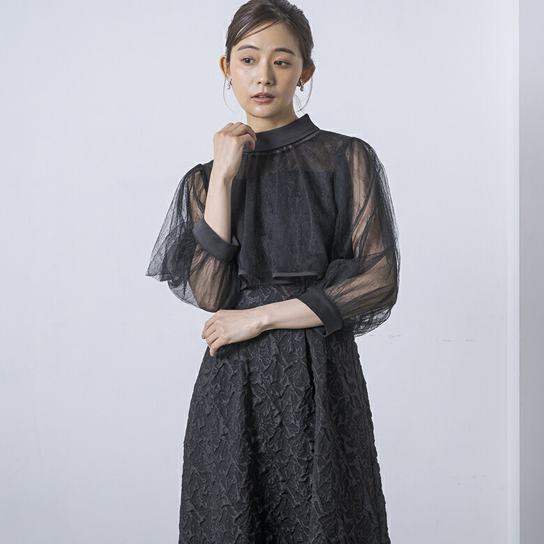 楽天市場】2way【シアーボレロ付き】ジャガードドレス/結婚式