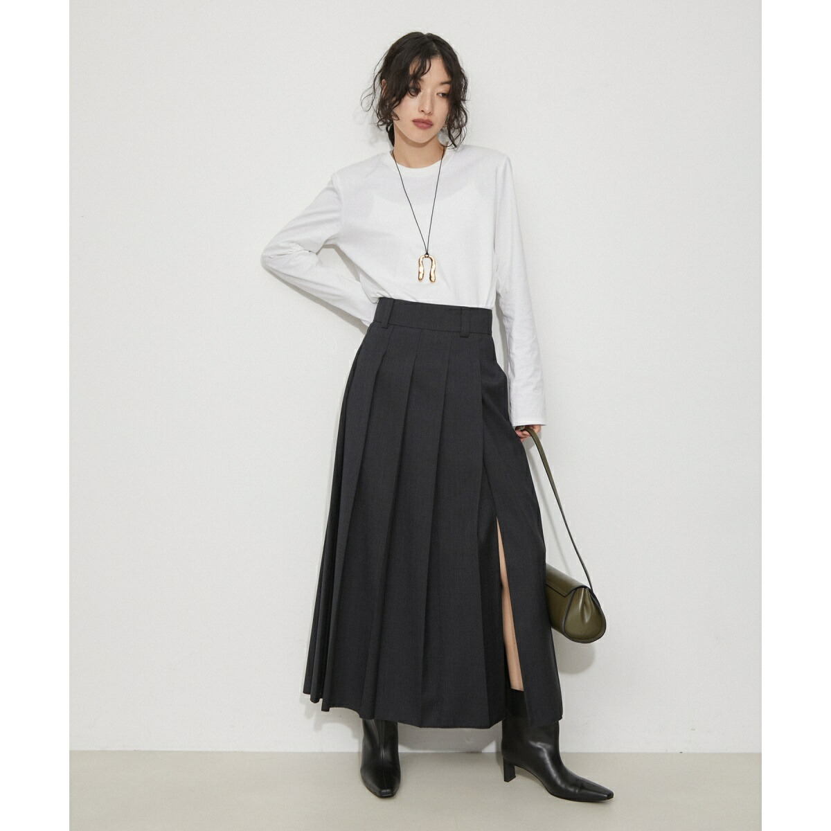楽天市場】フロントプリーツスカート／アダムエロペ（ADAM ET ROPE