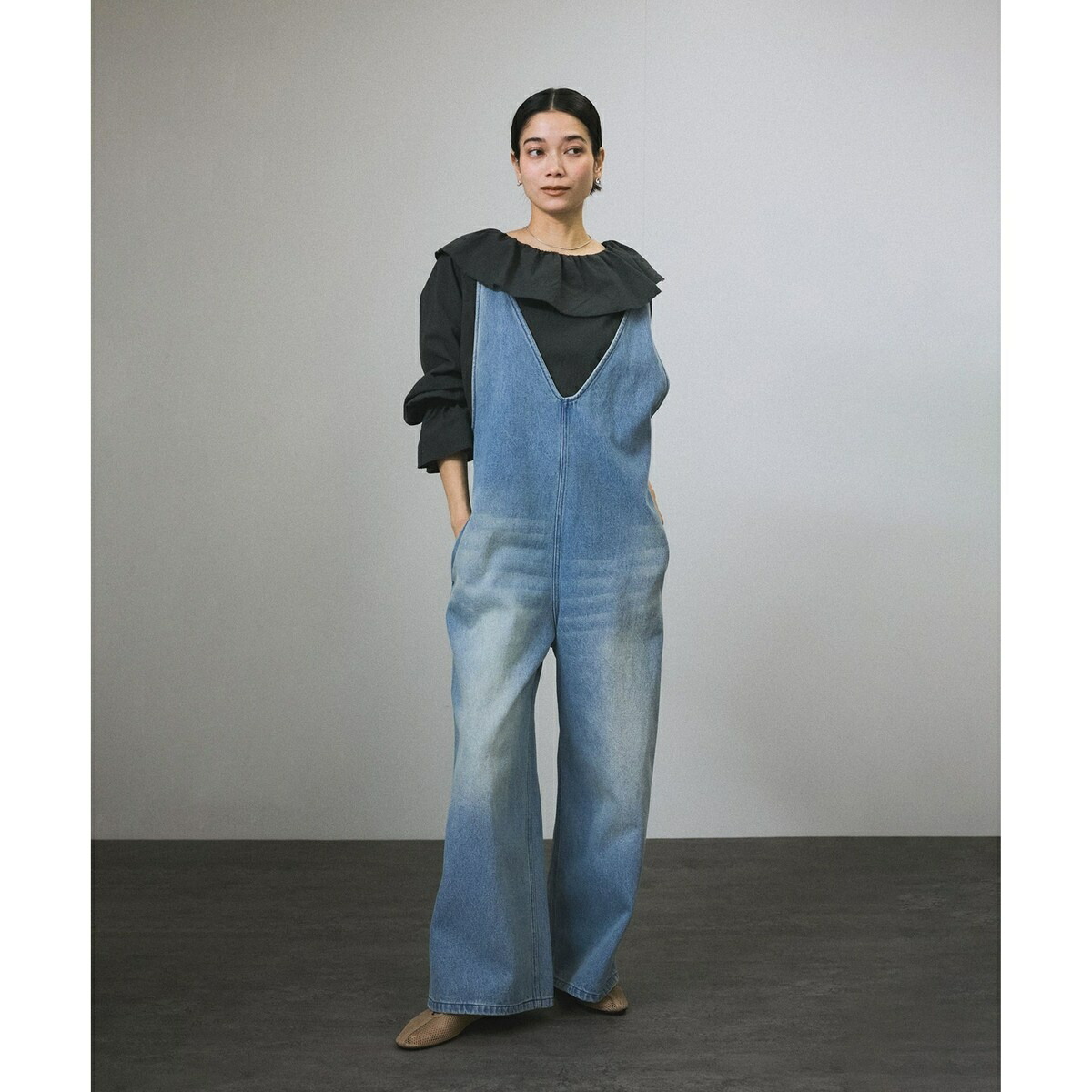 楽天市場】【WEB限定】デニムサロペット／サロン アダム エ ロペ