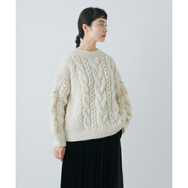 楽天市場】ペルーアランクルーネックニット／かぐれ（kagure） : 丸井
