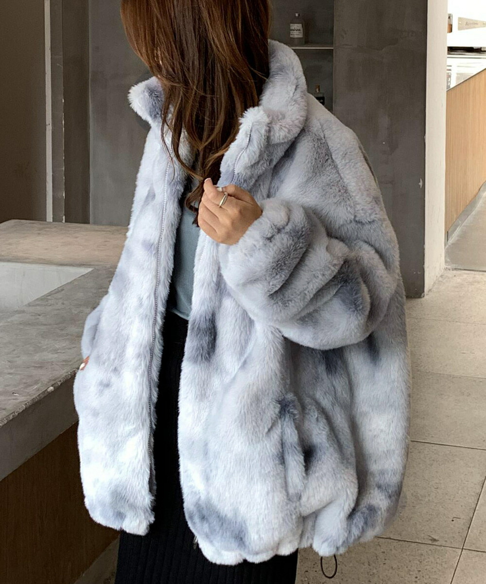 楽天市場】サリー フェイクファー モコモコ ビッグブルゾン／ニュー