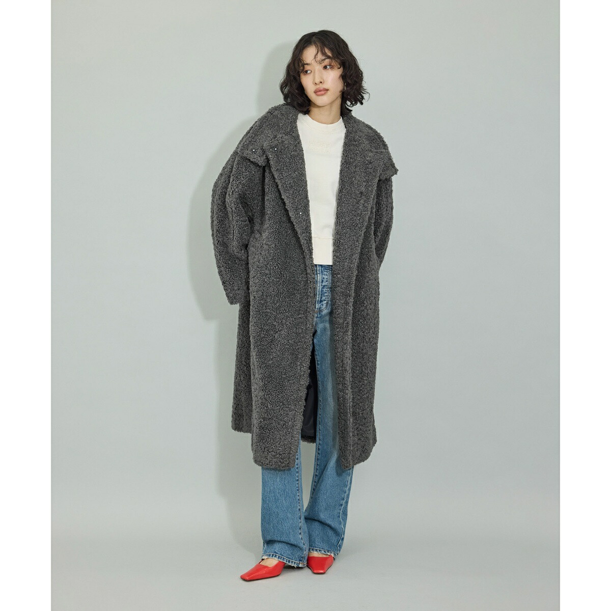 楽天市場】【WEB限定】スタンドカラーボアコート／アダムエロペ（ADAM