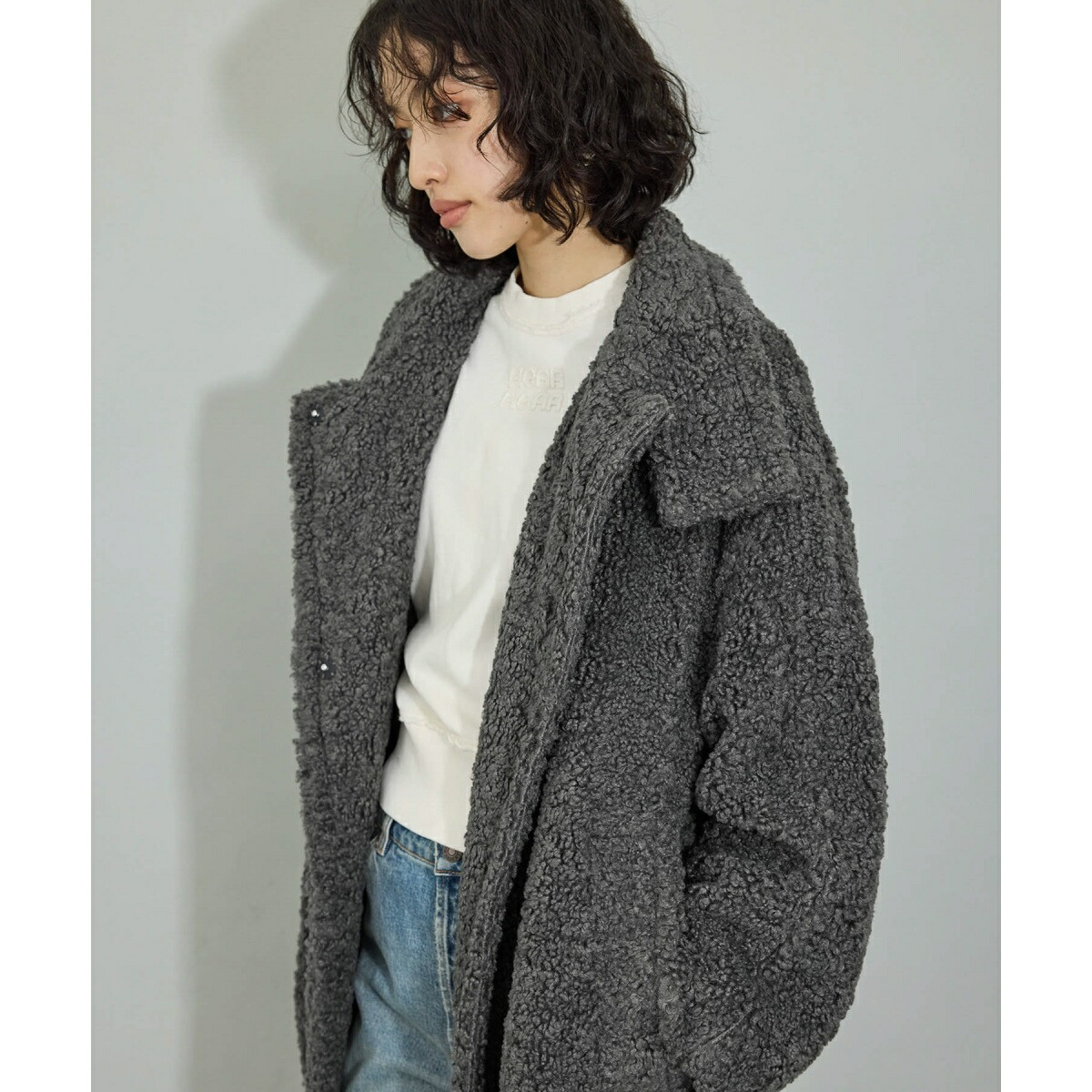 楽天市場】【WEB限定】スタンドカラーボアコート／アダムエロペ（ADAM