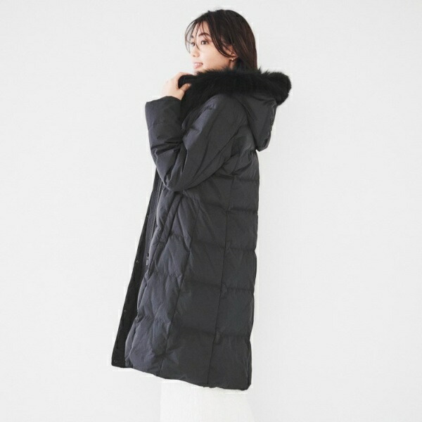 楽天市場】【撥水／洗える／フード取り外し】ファー付きロングダウン