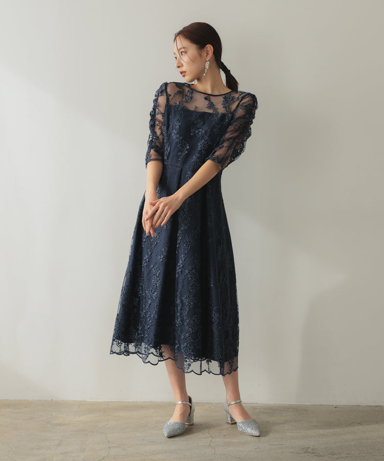 楽天市場】結婚式・二次会・セレモニーシーン対応 総レースワンピース