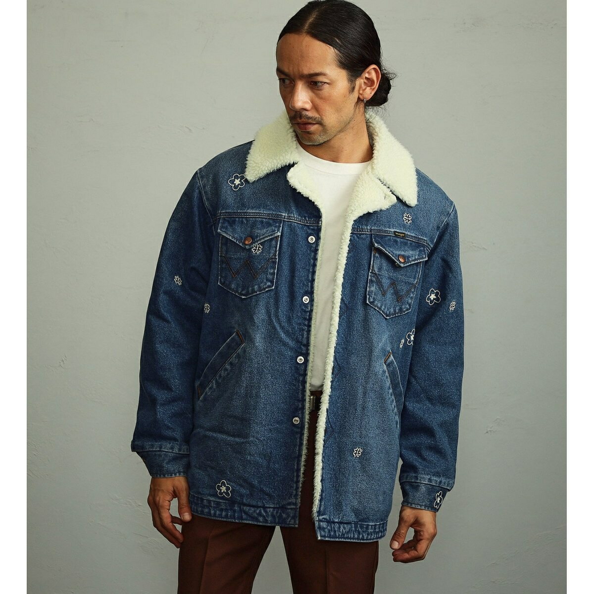 楽天市場】【ユニセックス】【秋冬】 デニム ボアランチコート